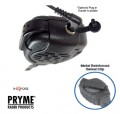 SPM2100 Rubber sealed housing for heavy-duty use in wet environments, Professional quality, water-resistant, Large PTT design, High output speaker, Metal reinforced swivel dlip, Heavy duty colled cable, 3.5mm accessory jack