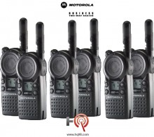 Motorola CLS-1410 six pack of two way radios are small, light, and easy to use. This CLS radio is designed specifically for businesses. The CLS1410 offers 4 channels and 1 watt and Vibra Call.
