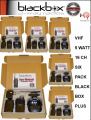 Blackbox Plus Six Pack of VHF Handheld 16 CH Two-Way Radios