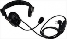 Kenwood KHS-7A Medium Single Earmuff Headset, Flexible Boom Microphone with PTT works with the TK series of radios.