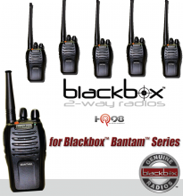 Blackbox Bantam Six Pack Series VHF 2-Way Radio, Compact, Rugged, Full Power Radio, 16 Channels, 5 watts / 2 watts, Scanning, Voice Channel