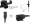 The MIRAGE SPM-1300 Series is a lapel microphone with a surveillance-style acoustic tube earphone. The rugged microphone PTT housing has a clothing clip that rotates 360 degrees and is used to secure the mic to the user's lapel or shirt collar.