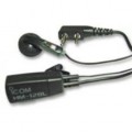 ICOM HM-128L Lightweight earphone-mic. Compact microphone with PTT switch clips to your lapel; Compatible with ICOM Radios.