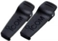 A pair of IC-F3011 or F4011 radio spare or replacement heavy duty spring loaded belt clips by Icom.  Works with the BP-230N or BP-232N battery packs. Get yours today!