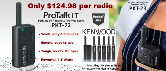 Kenwood Small UHF Radio PKT-23
